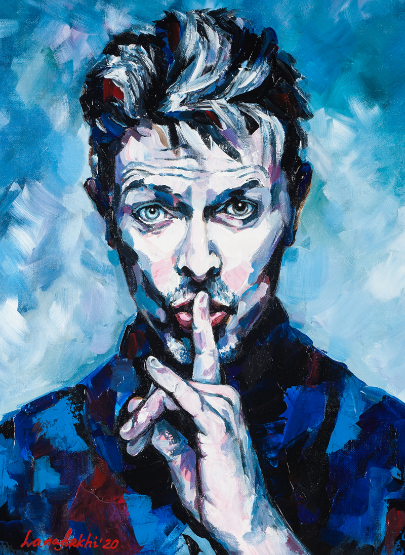 David Bowie acrylic on canvas
